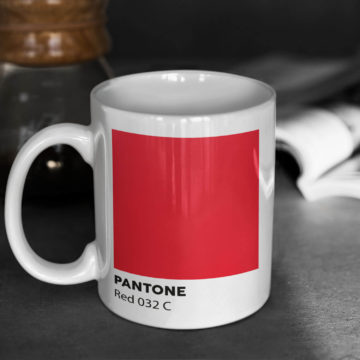 Türk Bayrağı Pantone Red 032 C Kupa