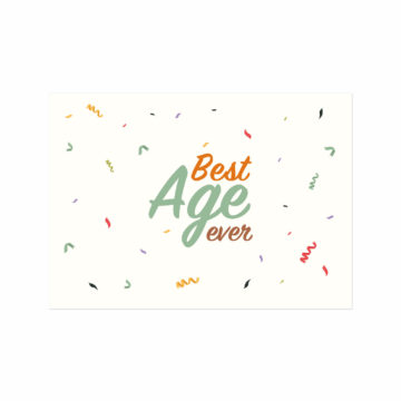 Best Age Ever Motto Kartı