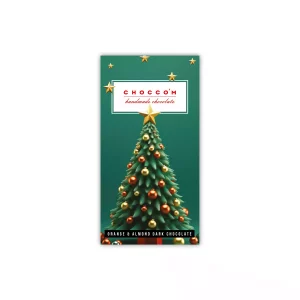 CHOCCO’M El Yapımı Portakal & Badem Bitter Çikolata - Yılbaşı Özel
