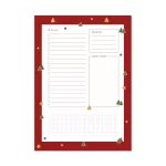 Kırmızı Yeni Yıl Temalı Planlayıcı