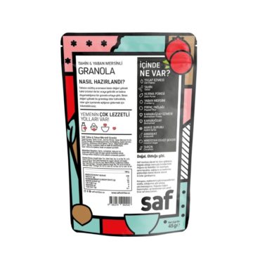 Saf - Tahin & Yaban Mersinli Granola 45 g