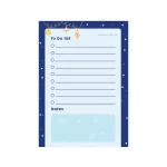 Lacivert Yeni Yıl Temalı Mini Planlayıcı