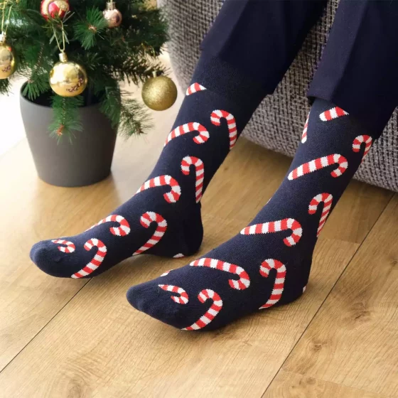Moonwalk Sock - Lacivert Baston Şekerli Çorap