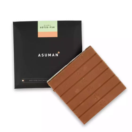 Asuman - Sütlü Çikolatalı Fıstıklı Tablet