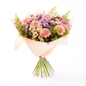 Lucia - Krizantem ve Solidago Çiçek Buketi