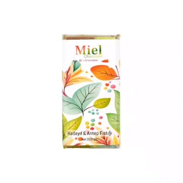 Miel Chocolate - Antep Fıstıklı & Kadayıflı Sütlü Tablet Çikolata