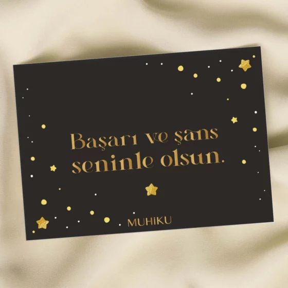 Yeni İşini Kutlarım Motto Kartı