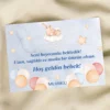 Hoş Geldin Bebek Motto Kartı