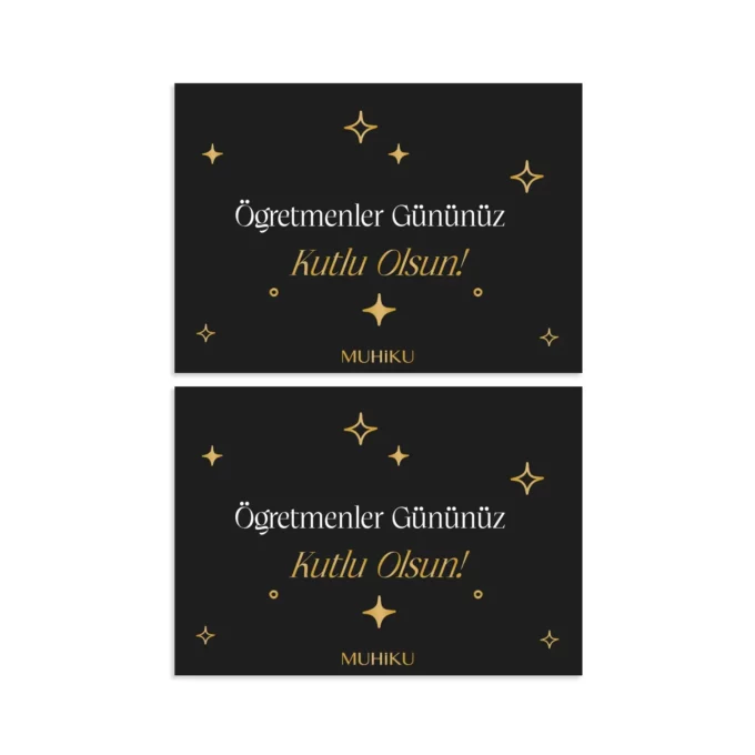 Öğretmenler Günü Motto Kartı
