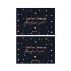 Perfect Person Perfect Job Motto Kartı