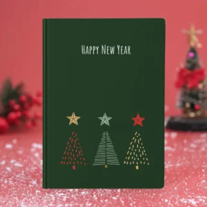 Yeşil Happy New Year Defter