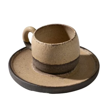 El Yapımı Stoneware Seramik Fincan Takımı