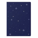 Lacivert Yıldız Desenli Defter
