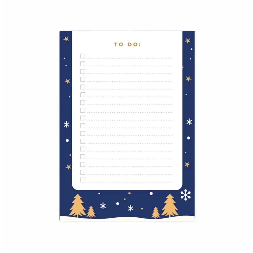 Mavi Yeni Yıl Temalı Mini Planlayıcı Mavi Yeni Yıl Temalı Mini Planlayıcı