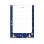 Mavi Yeni Yıl Temalı Mini Planlayıcı