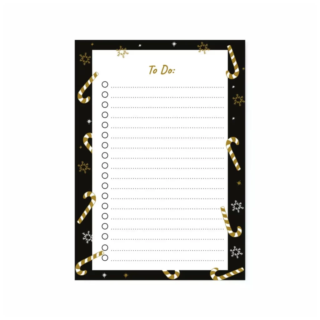 Siyah Yeni Yıl Temalı Mini Planlayıcı Siyah Yeni Yıl Temalı Mini Planlayıcı