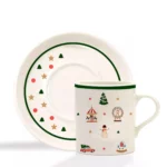 Yeni Yıl Temalı Porselen Fincan Takımı