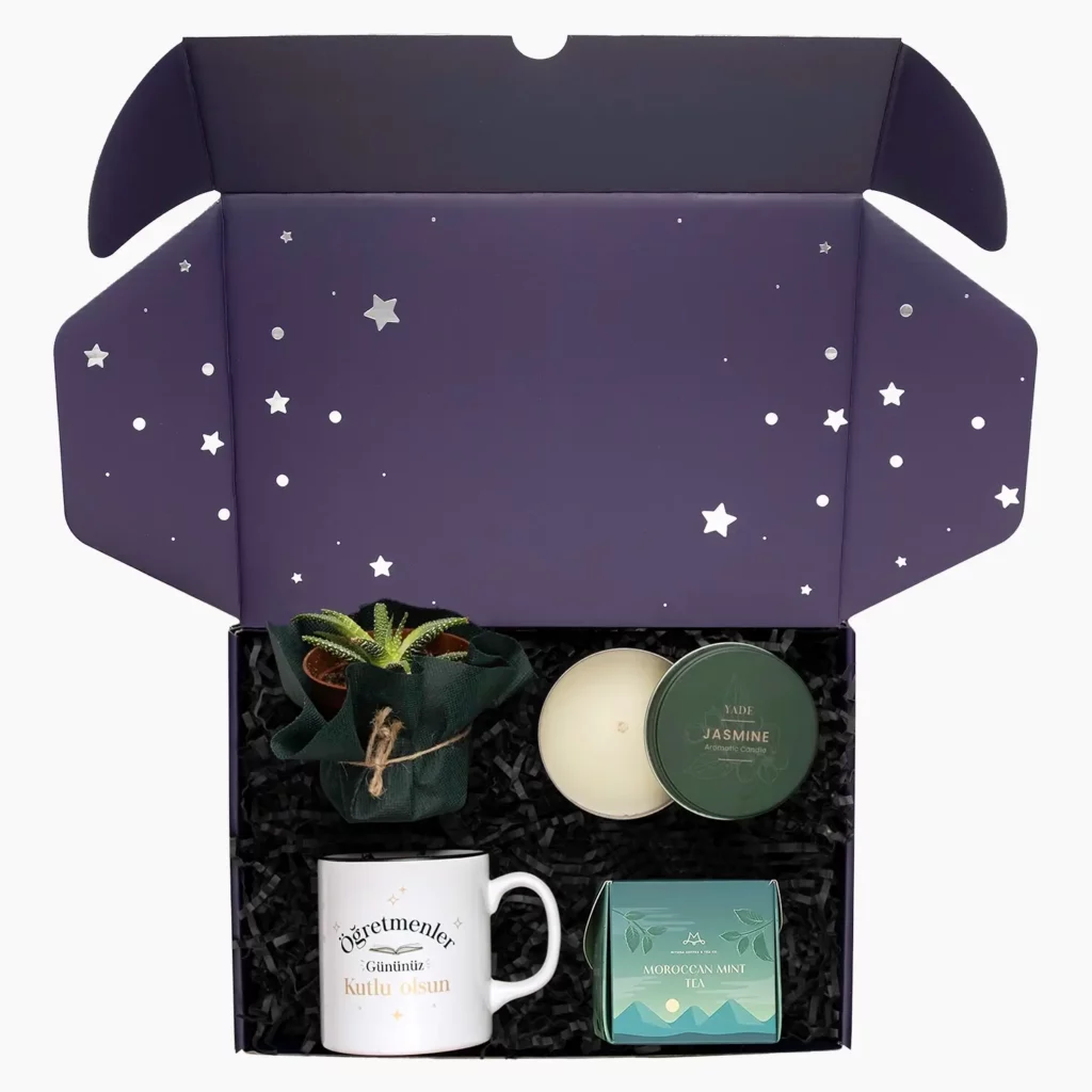 Çay Sever Öğretmene Hediye Kutusu Çay Sever Öğretmene Hediye Kutusu