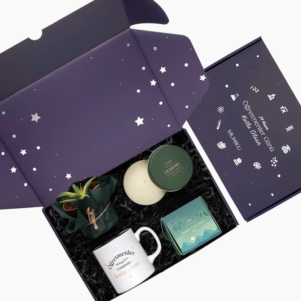 Çay Sever Öğretmene Hediye Kutusu Çay Sever Öğretmene Hediye Kutusu