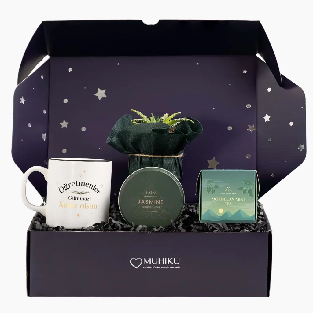 Çay Sever Öğretmene Hediye Kutusu Çay Sever Öğretmene Hediye Kutusu