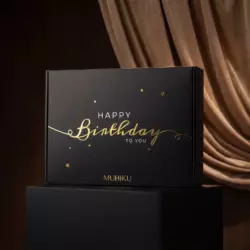 Gold Yaldızlı Happy Birthday Kutu