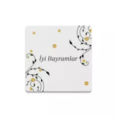 İyi Bayramlar Taş Bardak Altlığı