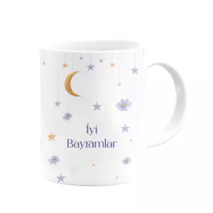 Yıldızlı İyi Bayramlar Kupa