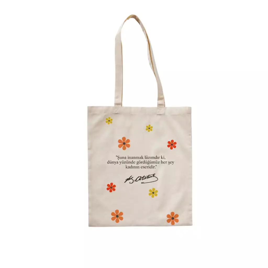 Atatürk İmzalı Bez Çanta Atatürk İmzalı Bez Çanta