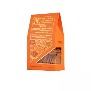 Naturca Anatolia Portakal Kremalı Hindistan Cevizi Unlu Bisküvi