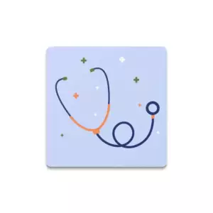 14 Mart Tıp Bayramı Özel Tasarım Taş Bardak Altlığı