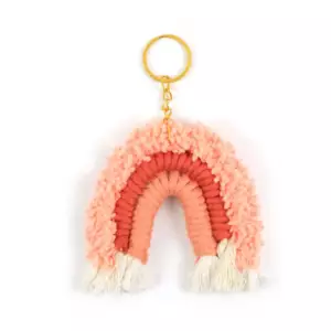 Gökkuşağı Makrome Anahtarlık - Sunset