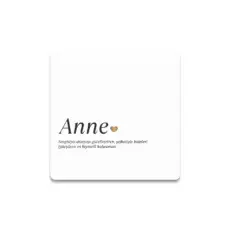 Anne Yazılı Özel Tasarım Taş Bardak Altlığı