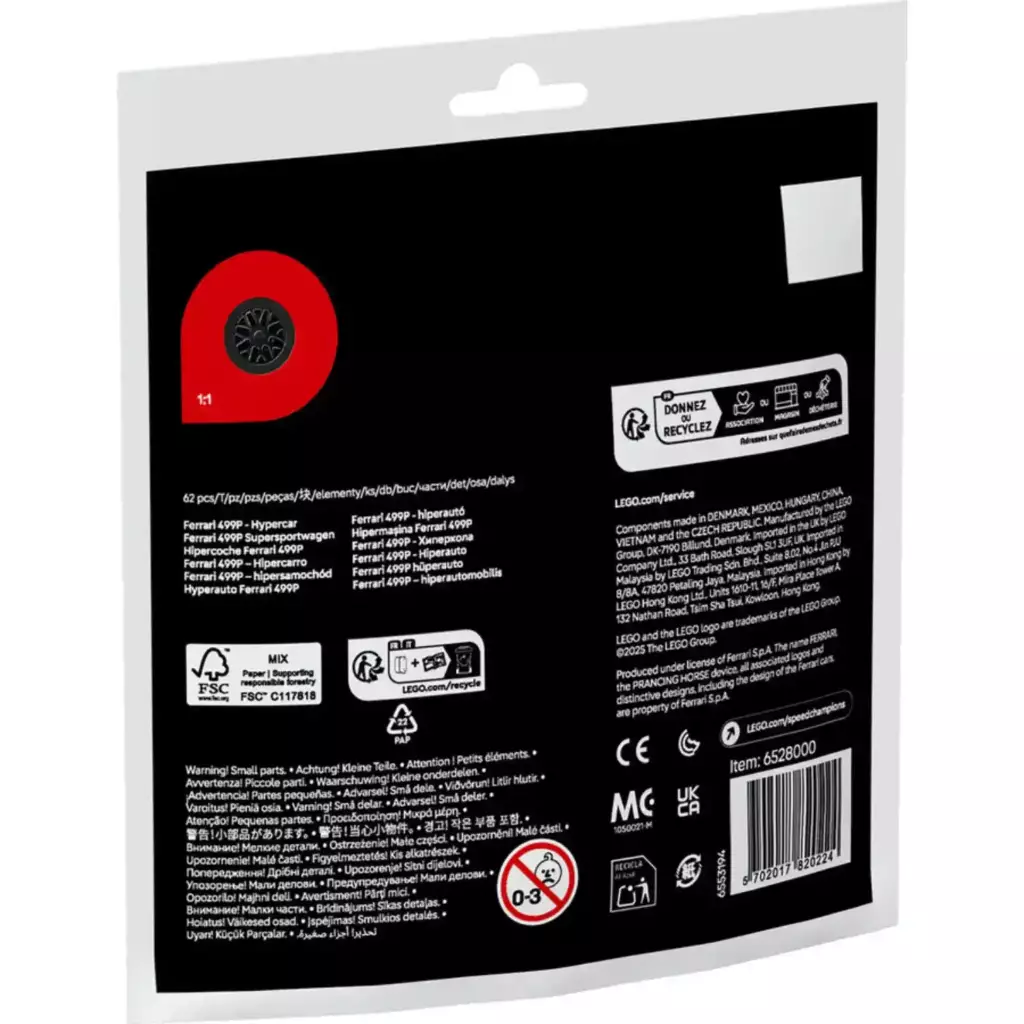 LEGO® Speed Champions Ferrari 499P Hiper Araba LEGO® Speed Champions Ferrari 499P Hiper Araba