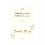 Çiçekli Geçmiş Olsun Motto Kartı