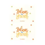 Believe in Yourself Motto Kartı