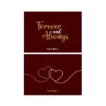Yaldızlı - Forever and Always Motto Kartı