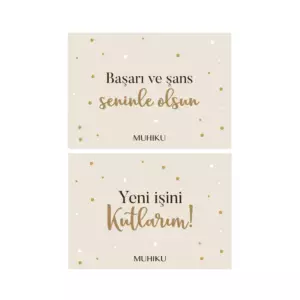 Yeni İşini Kutlarım Motto Kartı