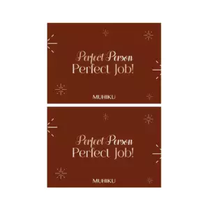 Perfect Person Perfect Job Motto Kartı
