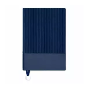 Lacivert Dokulu Termo Deri Defter