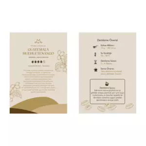 Guatemala Huehuetenango Kahvesi - Bilgilendirme Kartı