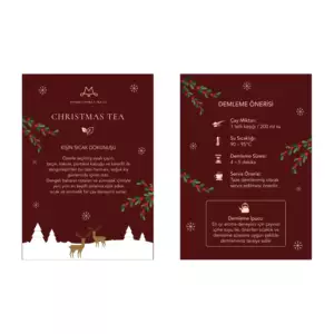 Kırmızı Christmas Tea - Bilgilendirme Kartı