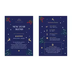 Lacivert New Year Blend Kahve - Bilgilendirme Kartı