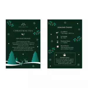 Yeşil Christmas Tea - Bilgilendirme Kartı
